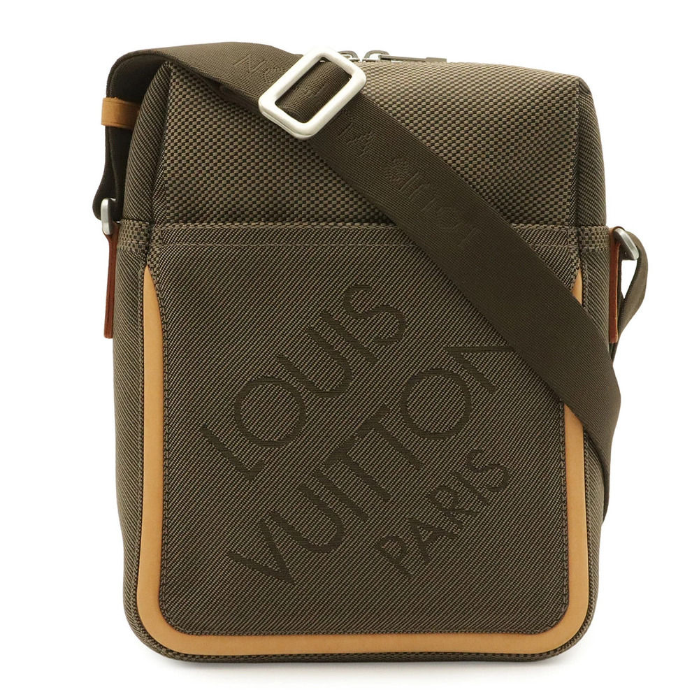 Louis Vuitton Damier Geant Citadin Canvas Tail Crossbody Bag Khaki Green